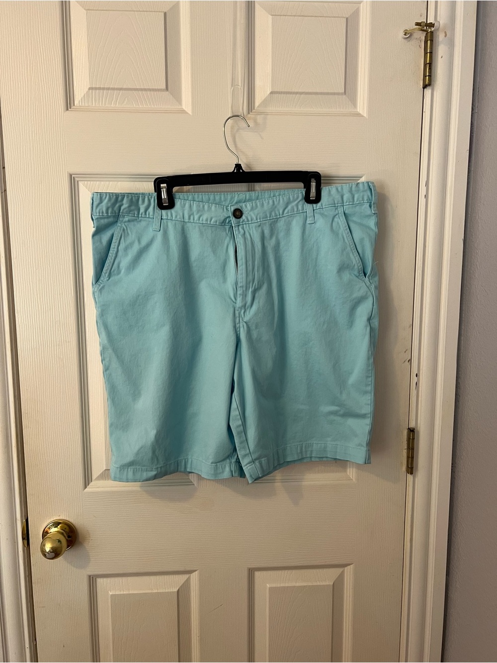 George Men's Aqua Flat-Front Casual Shorts